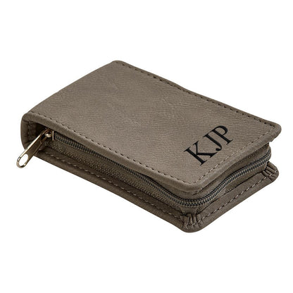 Leatherette Manicure Set, Grey 4.25" X 2.5"-4
