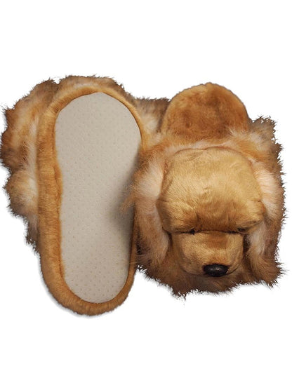 Dambino - Girls Fun Animal Head Slippers-4