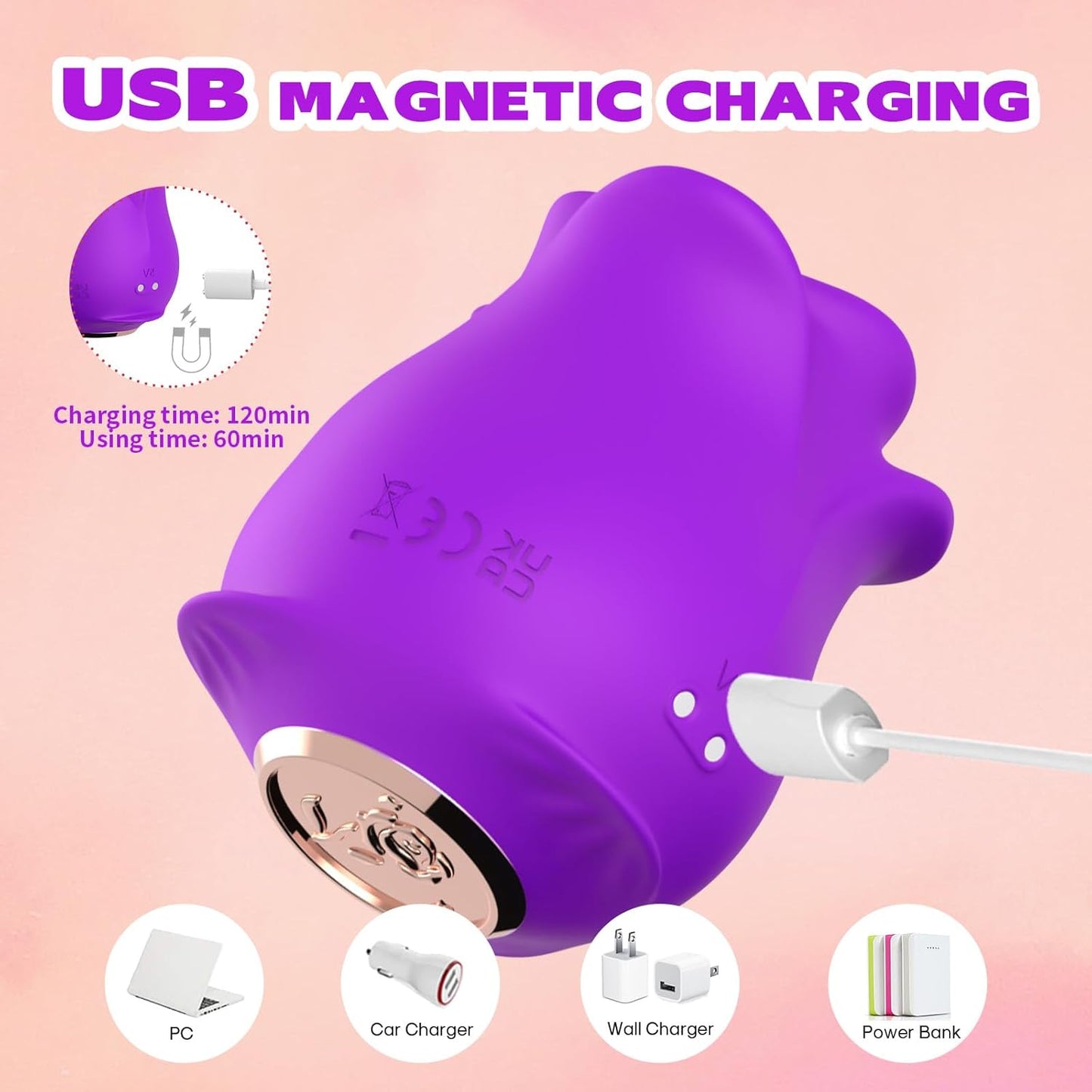 HavenLoom Rose Tongue Licking Vibrator-4