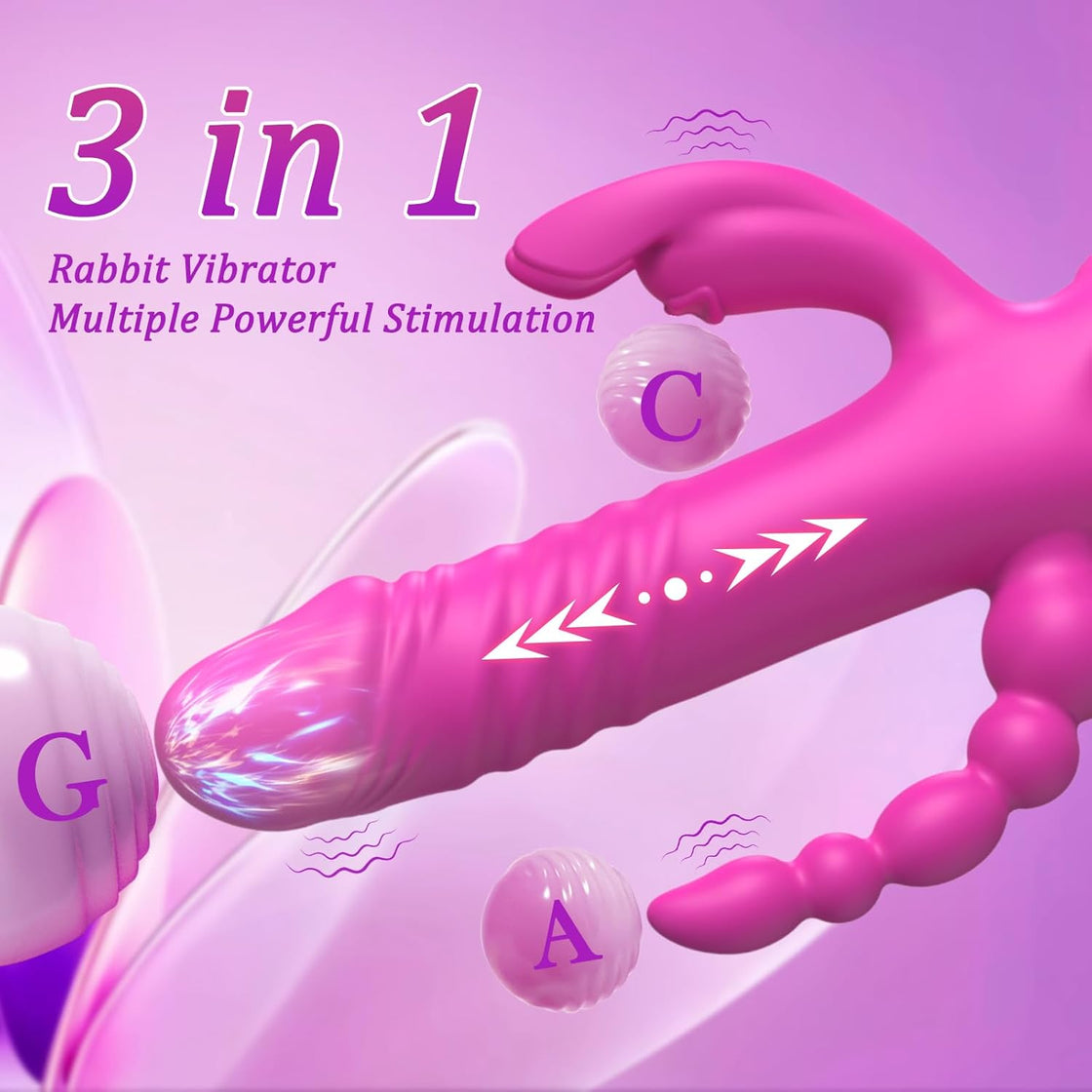 TripleThrob Thrusting Dildo Vibrator-3