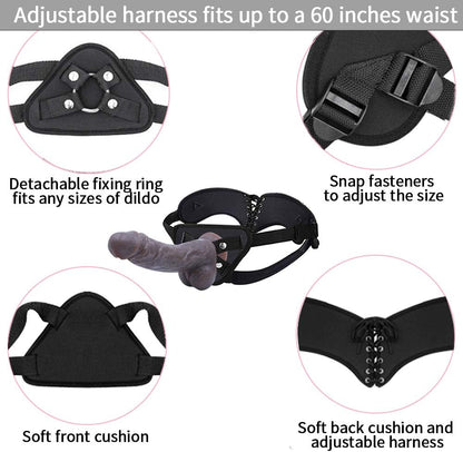EchoDrive 2-in-1 Strap-On Vibrator with 8 Vibration Modes-2