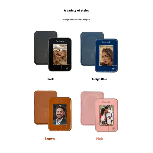 E-ink Screen Card Holder Magnetic Bracket Phone Case