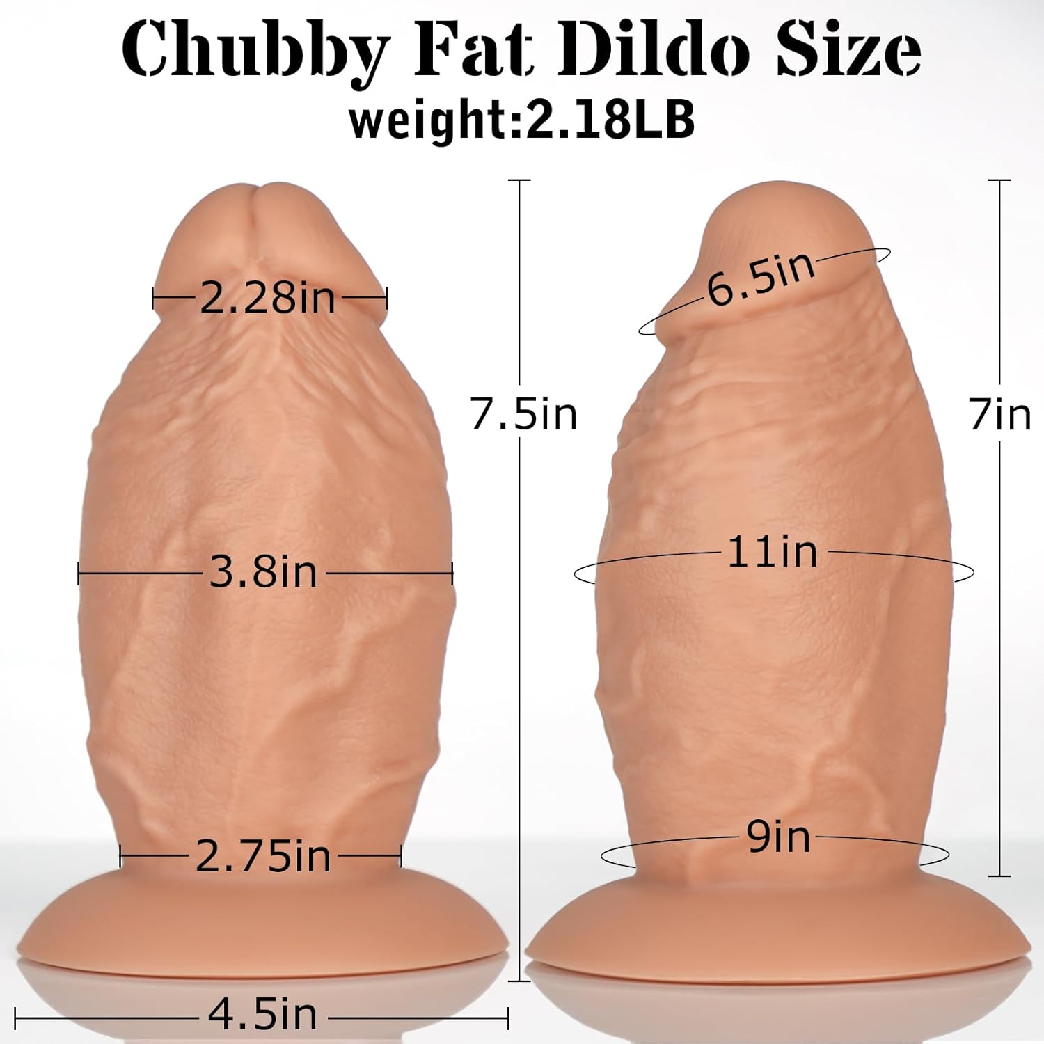 EclipseLust 3.8'' Diameter Thick Dildo-3