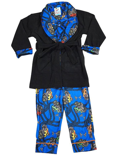 Bunz Kidz - Baby Boys 3 Piece Robe and Pajama Set-4