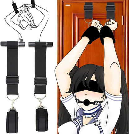 EuphoriaVine Door Hanging Swing Straps | Portable BDSM Bondage Restraints-2