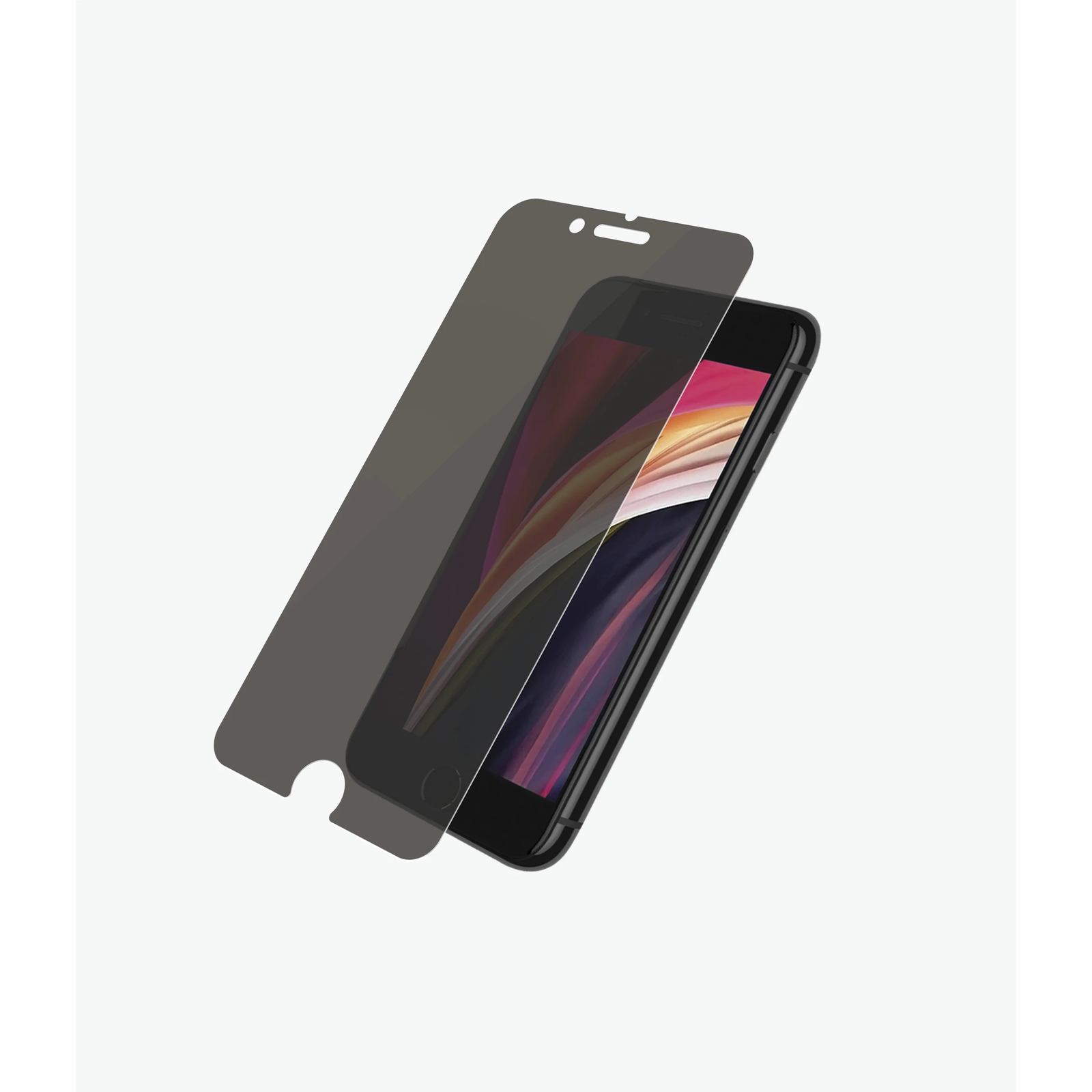 Folie de protectie PanzerGlass P2684 din sticla pentru Apple iPhone 6/6s/7/8/SE (2020/2022) - privacy, Black (P2684)-0