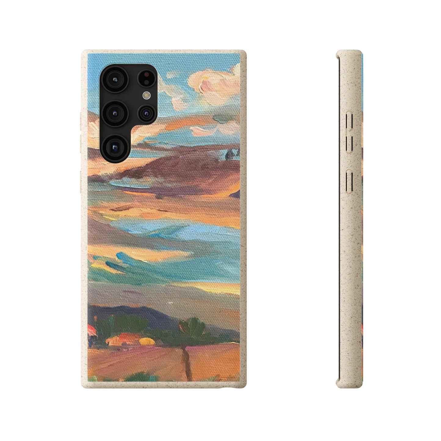 Biodegradable Phone Case with 'Fall Sky' Landscape Original Artwork by Barbara Cleary-35