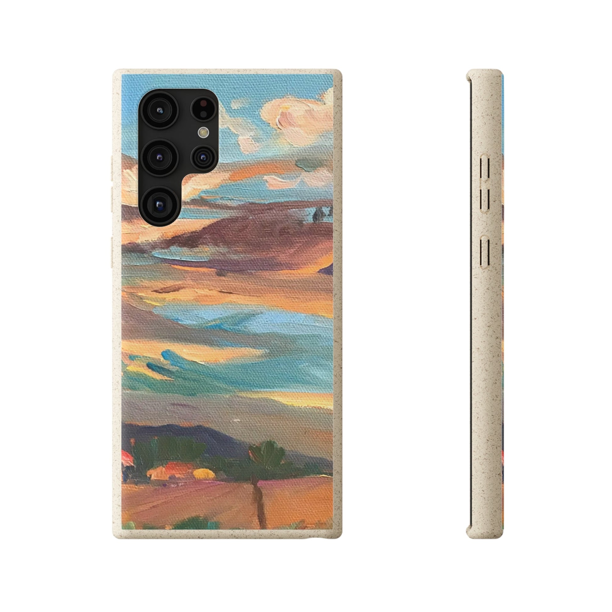 Biodegradable Phone Case with 'Fall Sky' Landscape Original Artwork by Barbara Cleary-35