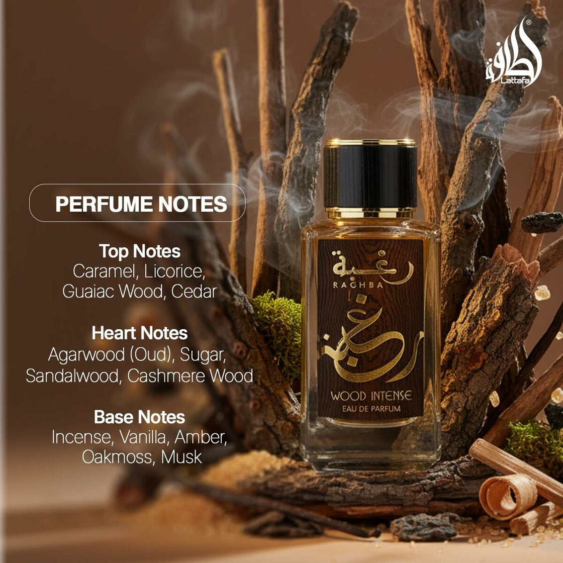 Men's Perfume Lattafa Raghba Wood Intense EDP 100 ml-8