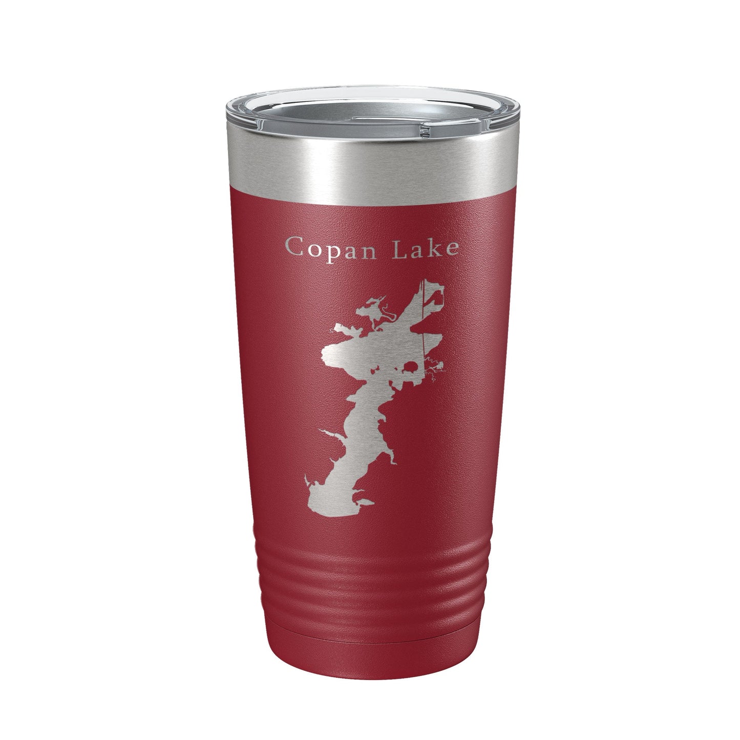 Copan Lake Map Tumbler Travel Mug Insulated Laser Engraved Coffee Cup Oklahoma 20 oz-18