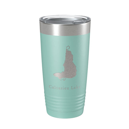 Calcasieu Lake Map Tumbler Travel Mug Insulated Laser Engraved Coffee Cup Louisiana 20 oz-12