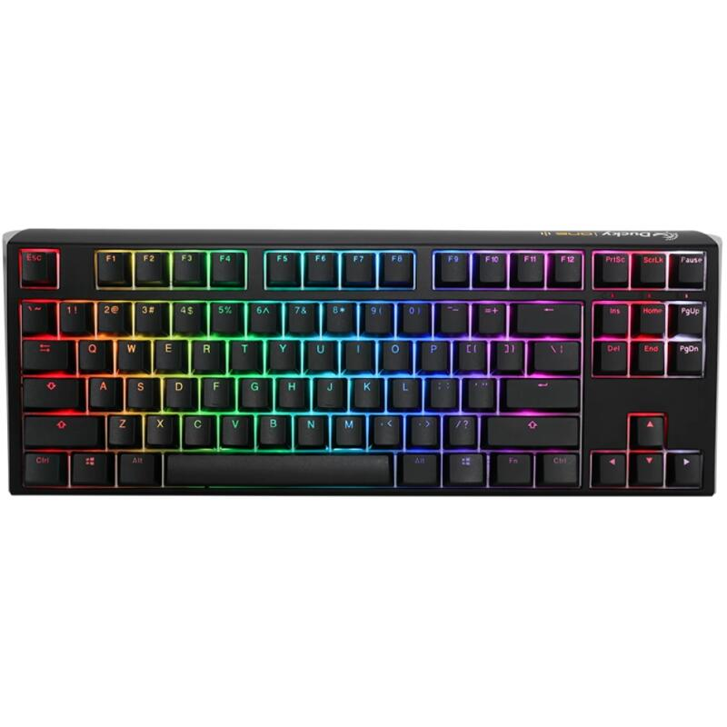 Billentyűzet Ducky ONE 3 TKL MX Blue RGB Premium ABS Magyar (HU) Fekete (DKON2187ST-CHUALCLAWSC1)-0