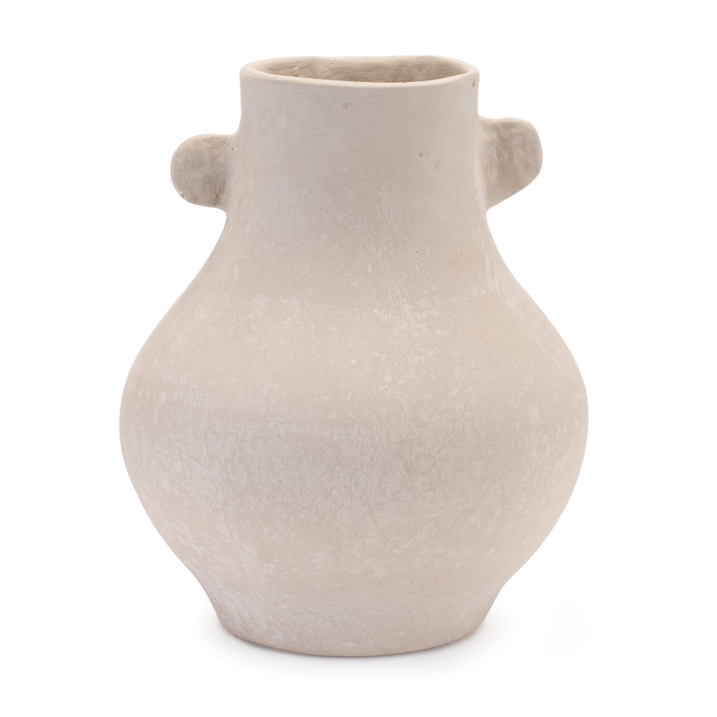 10" Beige Round Resin Urn-1