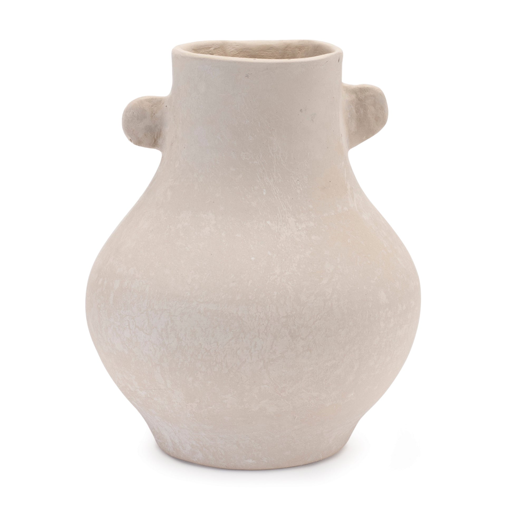 10" Beige Round Resin Urn-1