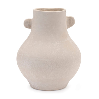 10" Beige Round Resin Urn-1