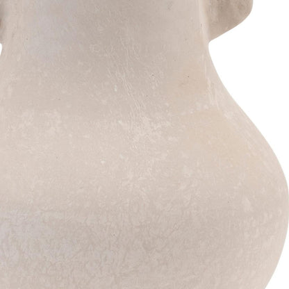 10" Beige Round Resin Urn-2
