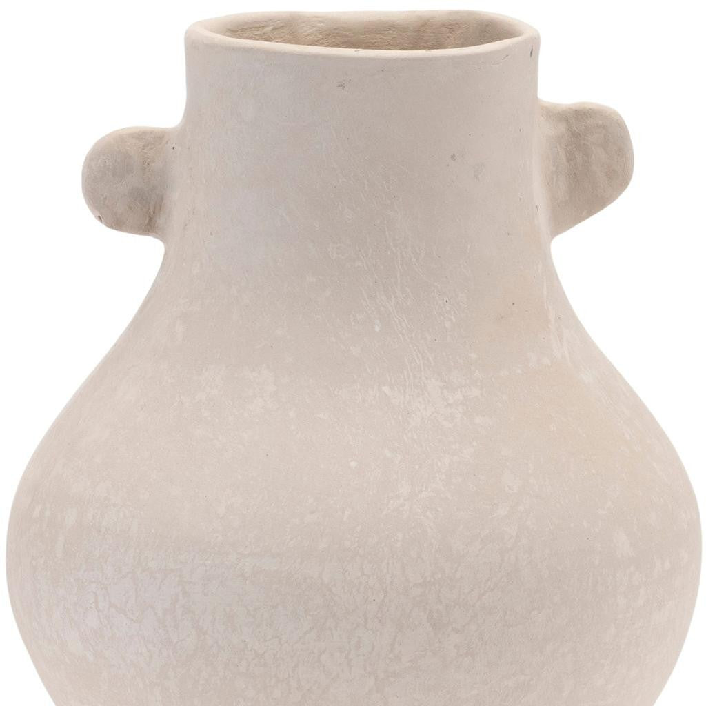 10" Beige Round Resin Urn-3