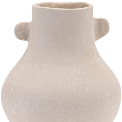 10" Beige Round Resin Urn-3