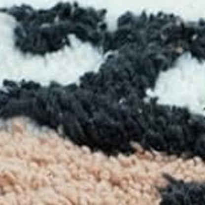 32" Blue Green And White Cotton Cars Round Youthful Bath Rug-4