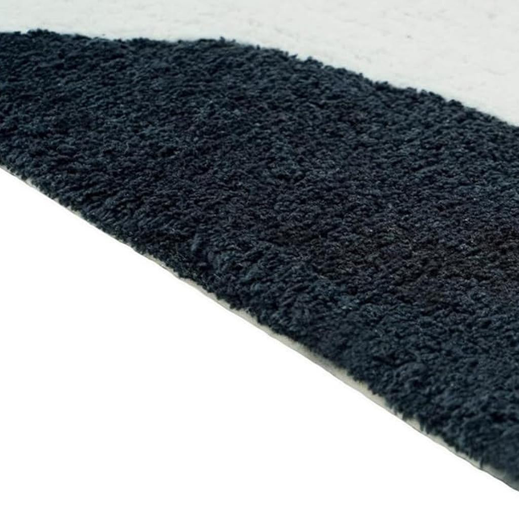 32" White Black And Pink Cotton Cow Youthful Bath Rug-3