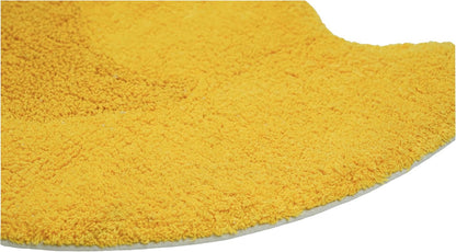 25" Yellow Cotton Rubber Duckie Youthful Bath Rug-2