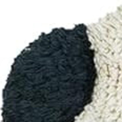 32" White Blue And Pink Cotton Hedgehog Floral Print Bath Rug-3