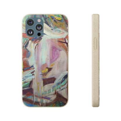 Biodegradable Phone Case with 'All Seasons' Abstract Original Artwork by Barbara Cleary-30
