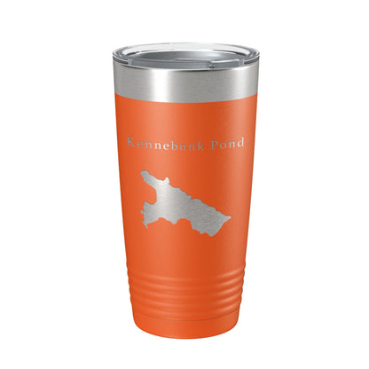 Kennebunk Pond Tumbler Lake Map Travel Mug Insulated Laser Engraved Coffee Cup Maine 20 oz-17