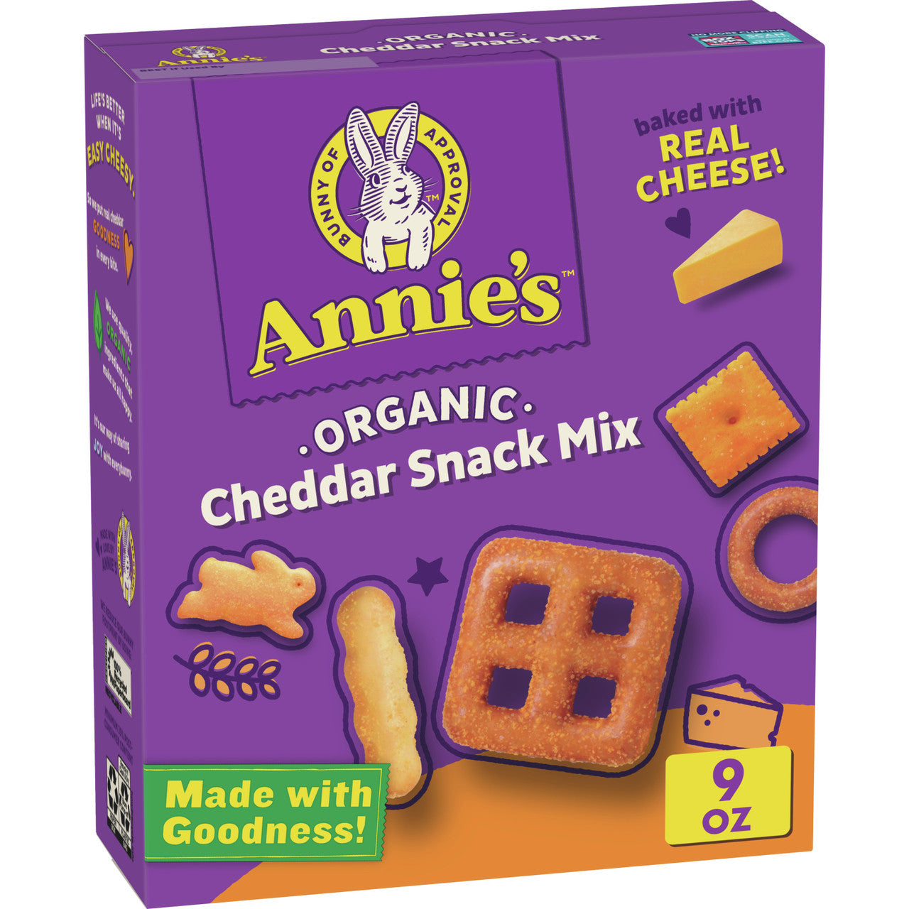 Annie's Homegrown Bunnies Cheddar Snack Mix (12x9 Oz)-1