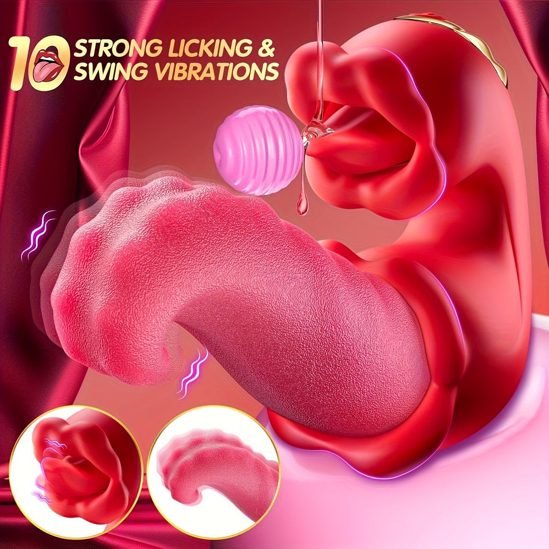 NNETM 4-in-1 Rabbit Vibrator – Tongue Licking for Women-1