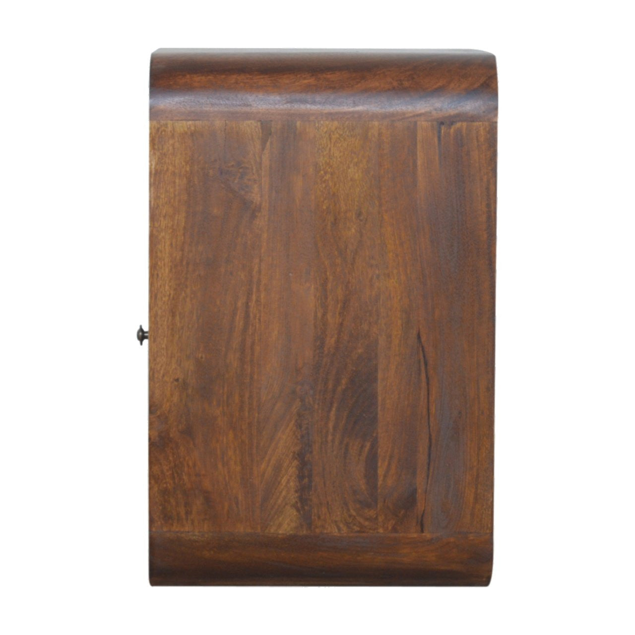 22" Brown Solid Wood One Drawer Nightstand-5