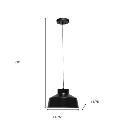 Black Iron Ceiling Light With Black Shades-4
