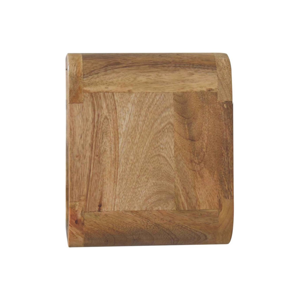 12" Oak Solid Wood One Drawer Floating Nightstand-4