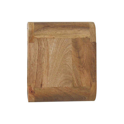 12" Oak Solid Wood One Drawer Floating Nightstand-4