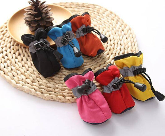 Stylish Paws: Trendy Tarpaulin Dog Shoes With A Unique Design-0