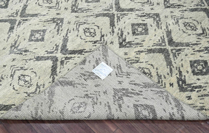 Multi Size Tone on Tone Gray Hand Knotted 100% Wool Turkish Oushak Modern & Contemporary Oriental Area Rug-1