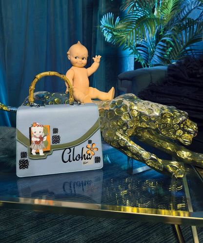 Kewpie® X TOBS Hula Bamboo Handle Purse SECOND-4