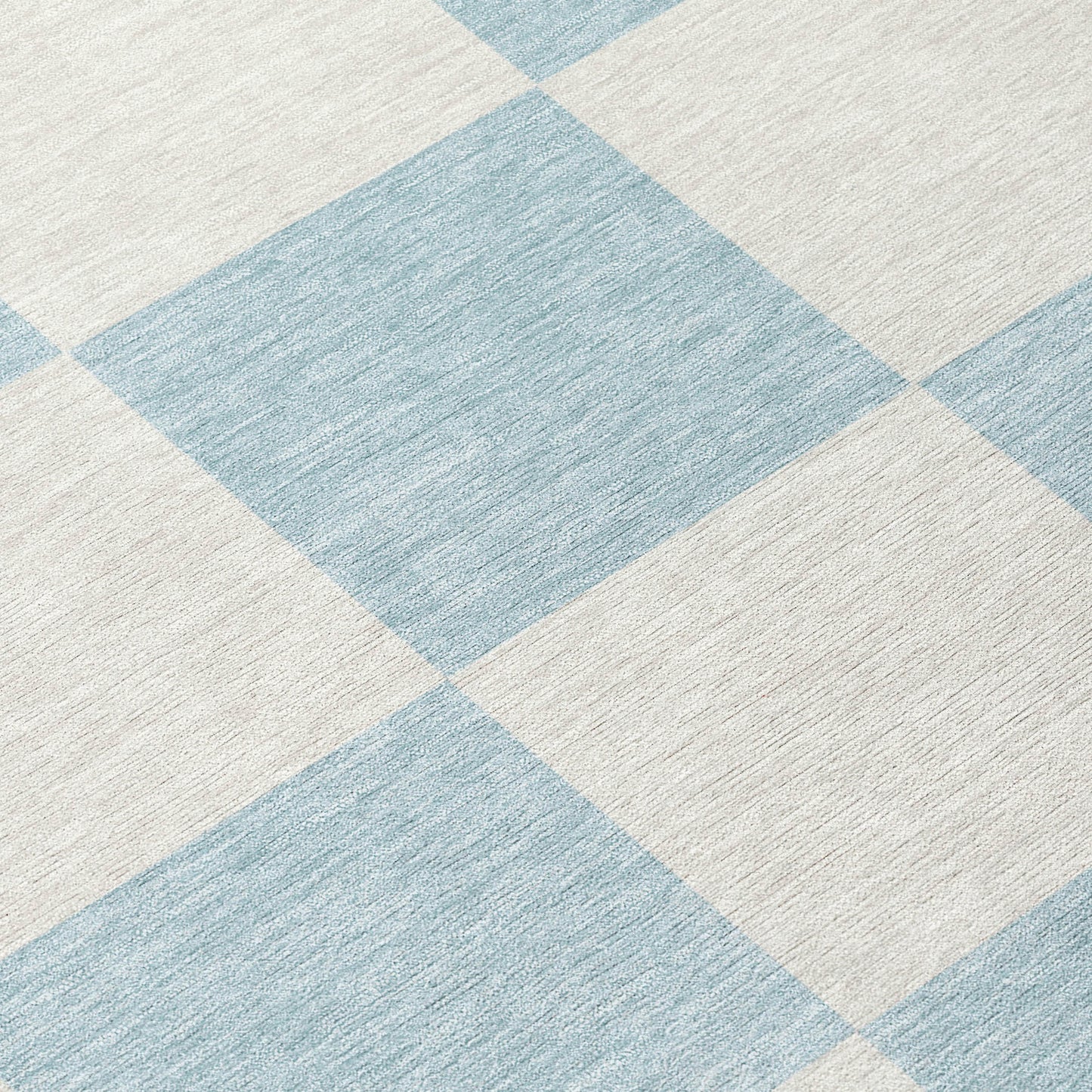 3' X 5' Sky Blue And Ivory Geometric Washable Indoor Outdoor Area Rug-8