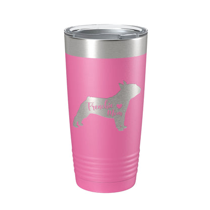 Frenchie Mom Tumbler Dog Travel Mug French Bulldog Gift Insulated Laser Engraved Coffee Cup 20 oz-11