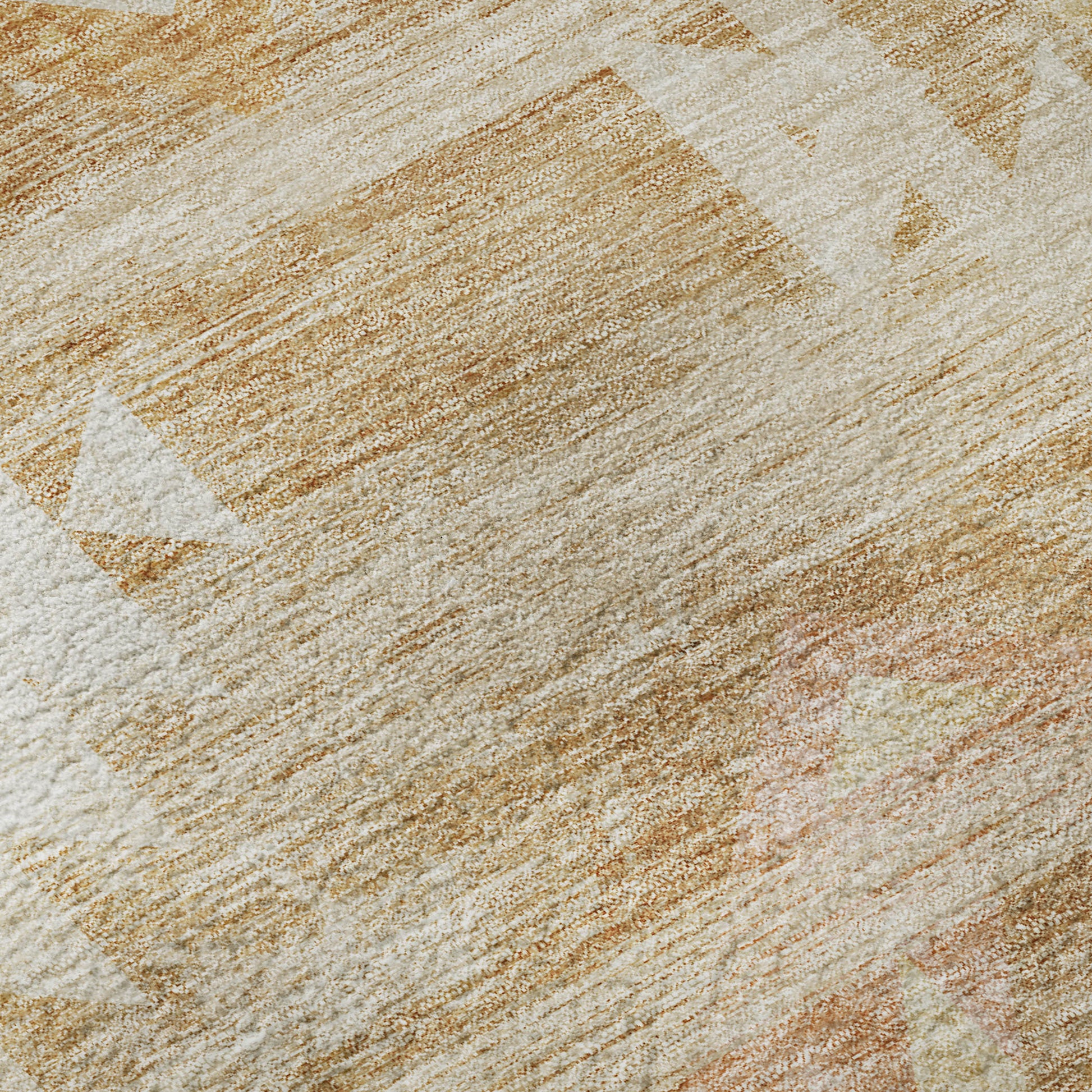 8' X 10' Copper And Ivory Southwestern Washable Area Rug With UV Protection-8