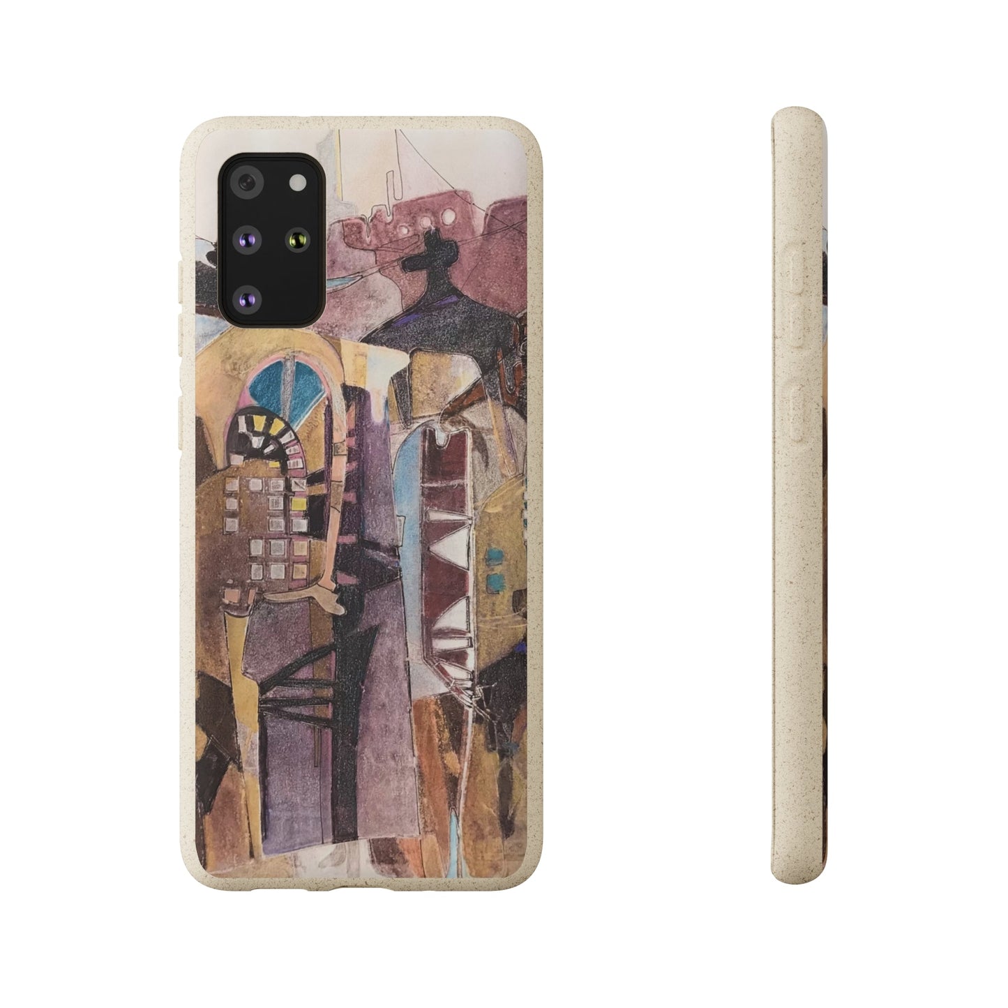 Biodegradable Phone Case with 'San Francisco De Asis' Abstract Original Artwork by Barbara Cleary-4