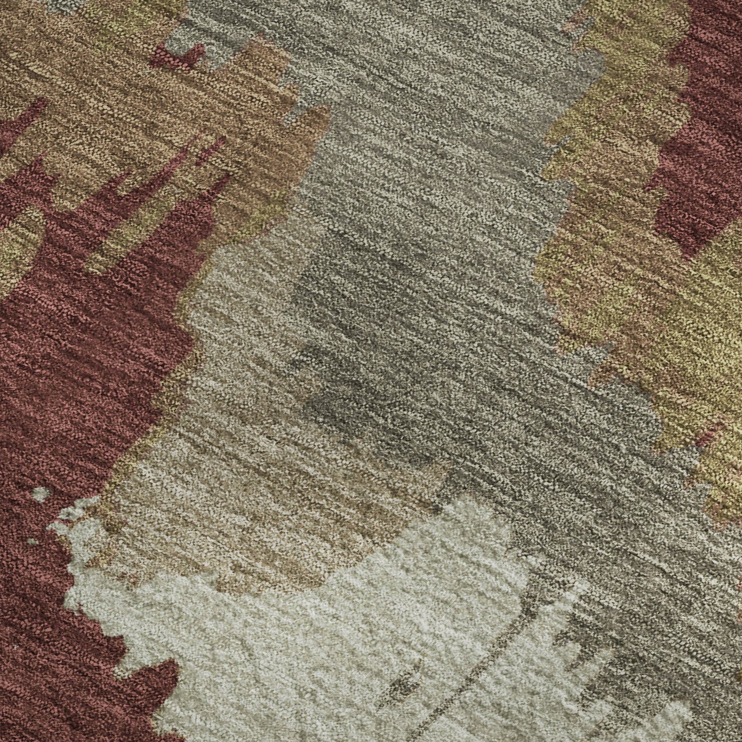 8' X 10' Rust Beige And Copper Abstract Washable Area Rug With UV Protection-2