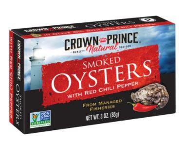 Crown Prince Oysters W/Chli Pepper (18x3OZ )-0