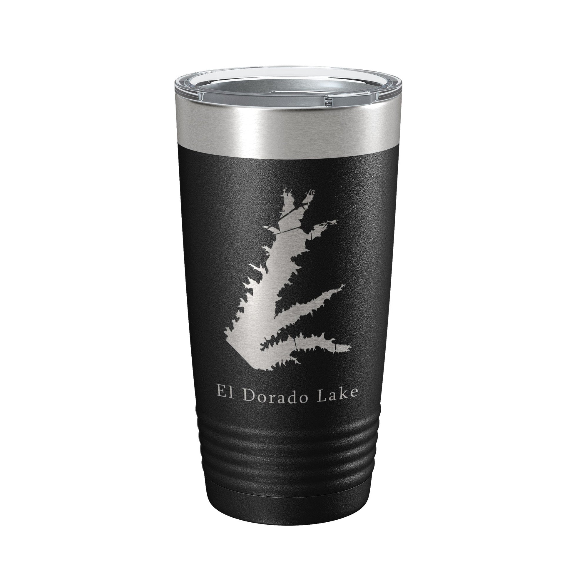 El Dorado Lake Map Tumbler Travel Mug Insulated Laser Engraved Coffee Cup Kansas 20 oz-5
