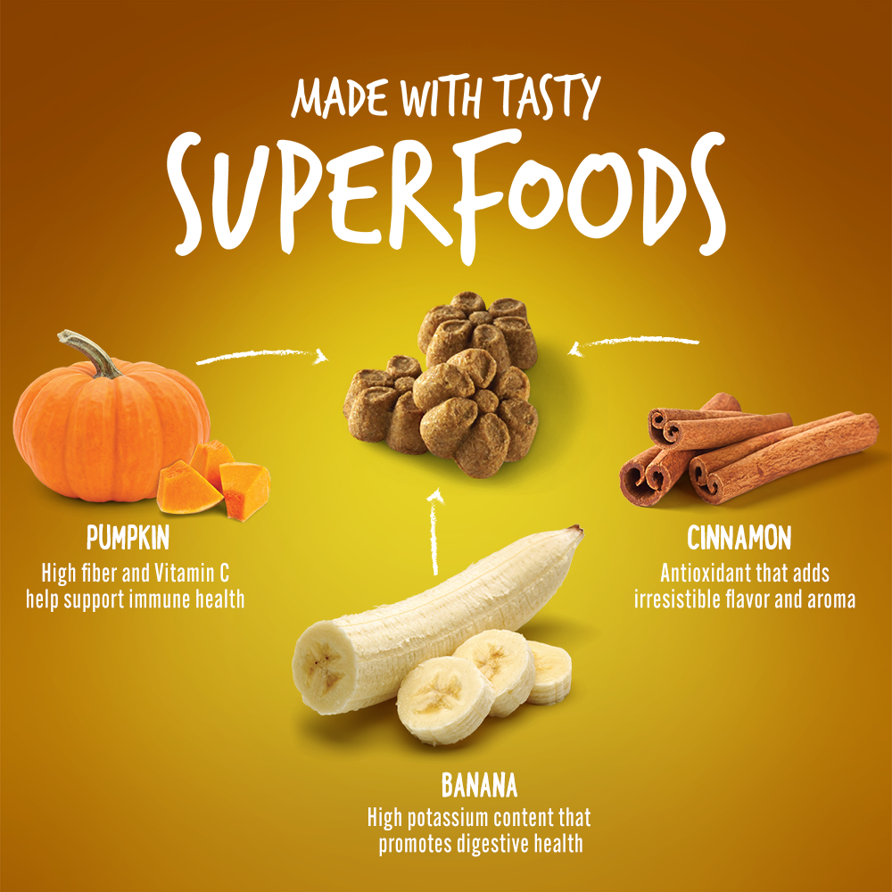 Fruitables Pumpkin & Banana Mix Dog Treats (8x7 Oz)-1