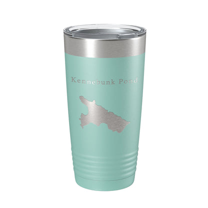 Kennebunk Pond Tumbler Lake Map Travel Mug Insulated Laser Engraved Coffee Cup Maine 20 oz-12