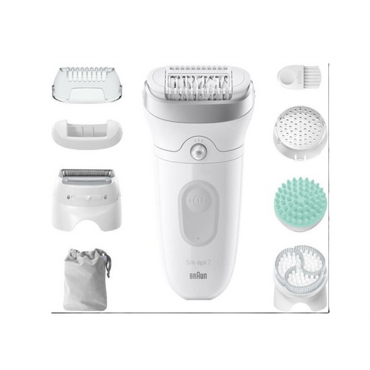 Braun Silk-épil 7 7-081 епилатор 40 пинсети Бяла (SE7-081)-0