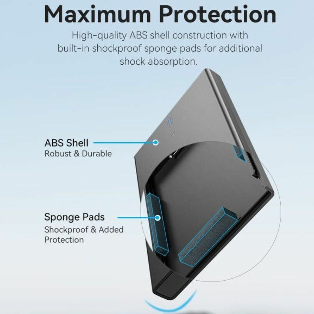 External Hard Drive Vention KPBB0 Black-2