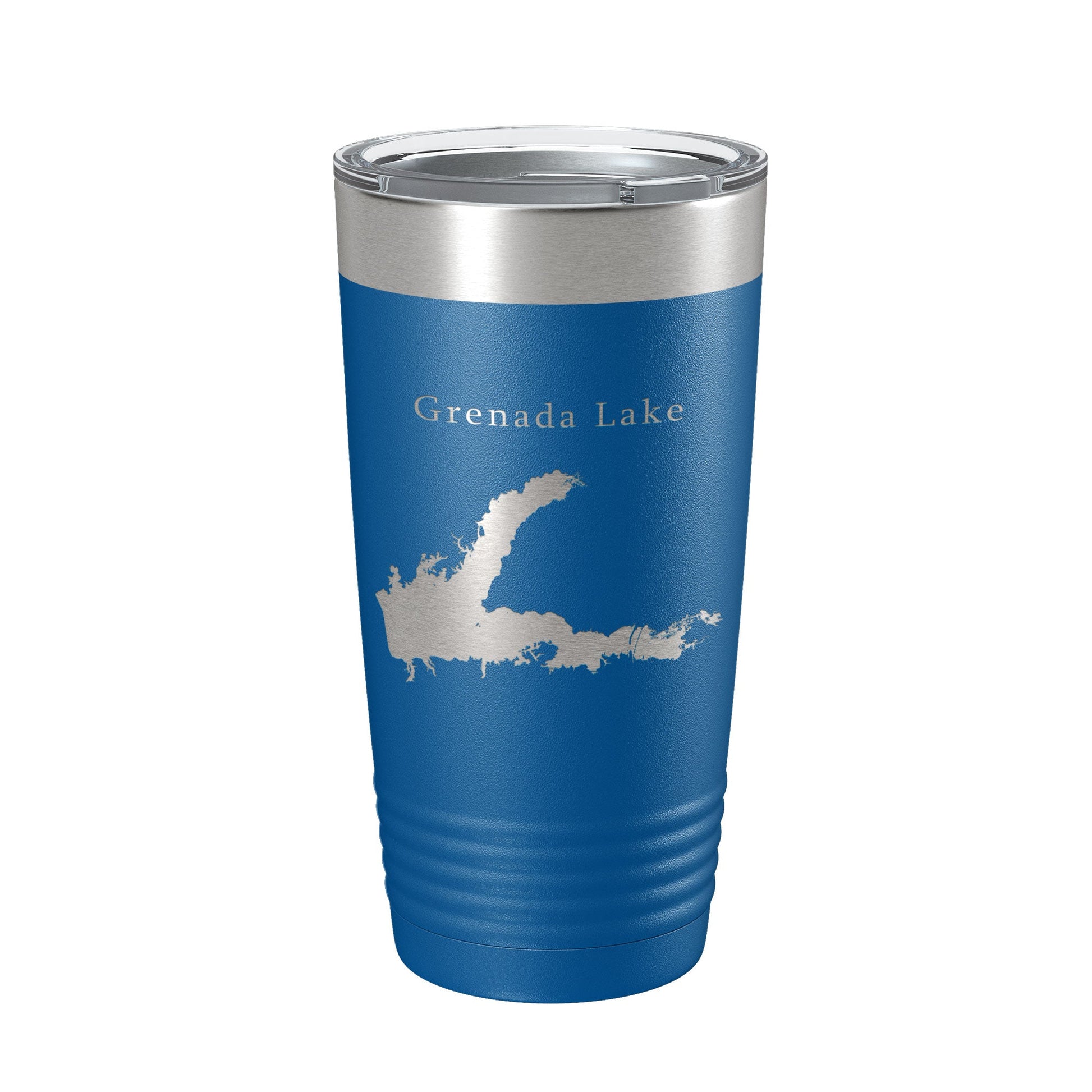 Grenada Lake Map Tumbler Travel Mug Insulated Laser Engraved Coffee Cup Mississippi 20 oz-6