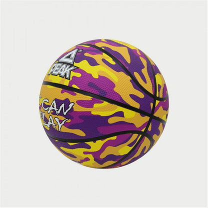 Basketball Ball Peak Peak Camo Ball Yellow Purple (Size 5)-2